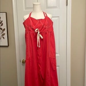 Free People Red Jumpsuit